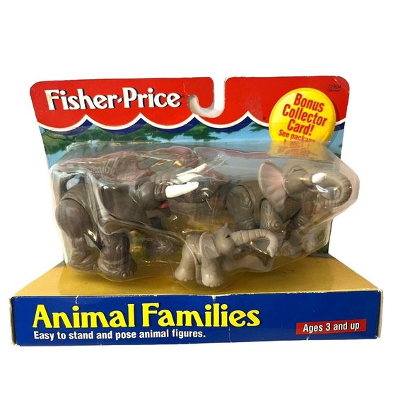 Fisher-Price Other - Fisher Price Animal Families Elephant Family Complete Set New In Package